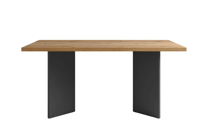 Tisch MARTEN / Tischplatte in Evoke Eiche - Optik, Gestell in anthrazit / stabile Konstruktion, bis 6 Personen / Esstisch / Küchentisch / Maße: 138 x 90, H 75,5 cm oder 160 x 90, H 75,5 cm