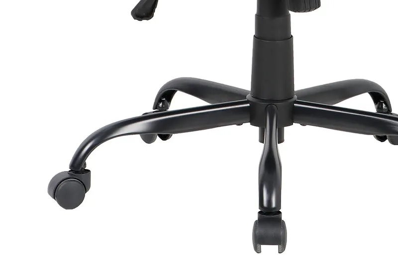 Chefsessel STING/ Gaming-Chair/ Metall schwarz pulverbeschichtet/ Webstoff grau/ Armlehnen gepolstert/ Wippmechanik/ Sicherheitsdoppelrollen / B 57, H 99-109, T 67 cm