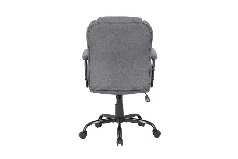 Chefsessel STING/ Gaming-Chair/ Metall schwarz pulverbeschichtet/ Webstoff grau/ Armlehnen gepolstert/ Wippmechanik/ Sicherheitsdoppelrollen / B 57, H 99-109, T 67 cm