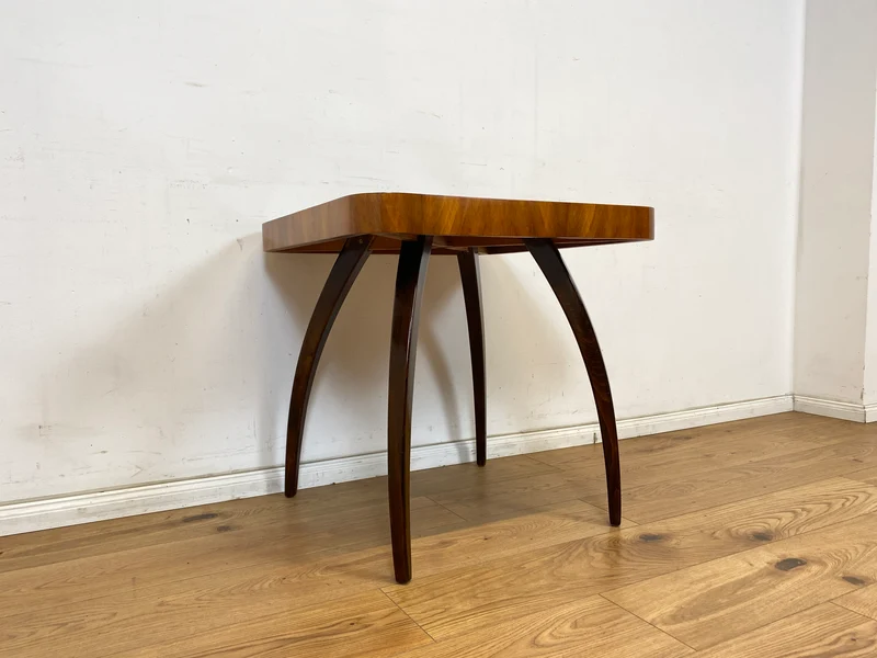 WMK Besonders schöner, seltener und gut erhaltener Mid-Century Couchtisch aus der ehemaligen Tschechoslowakei ČSFR im Art Deco Stil