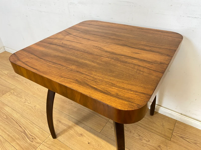 WMK Besonders schöner, seltener und gut erhaltener Mid-Century Couchtisch aus der ehemaligen Tschechoslowakei ČSFR im Art Deco Stil