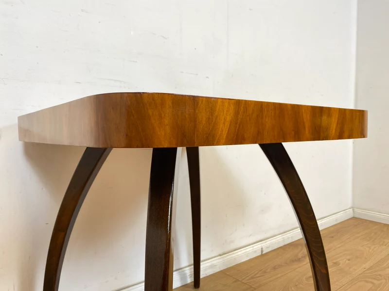 WMK Besonders schöner, seltener und gut erhaltener Mid-Century Couchtisch aus der ehemaligen Tschechoslowakei ČSFR im Art Deco Stil