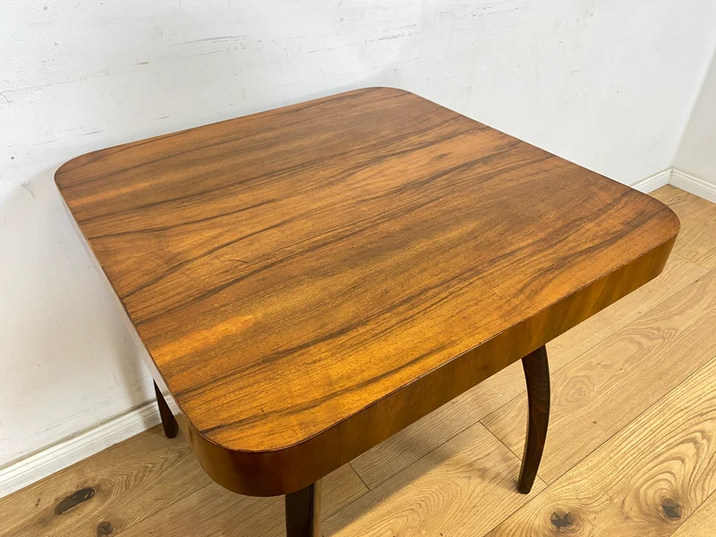 WMK Besonders schöner, seltener und gut erhaltener Mid-Century Couchtisch aus der ehemaligen Tschechoslowakei ČSFR im Art Deco Stil