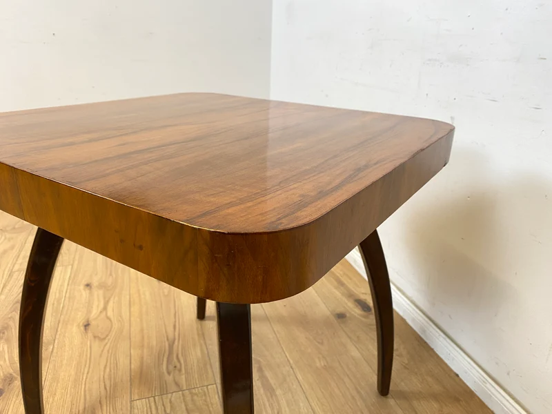 WMK Besonders schöner, seltener und gut erhaltener Mid-Century Couchtisch aus der ehemaligen Tschechoslowakei ČSFR im Art Deco Stil