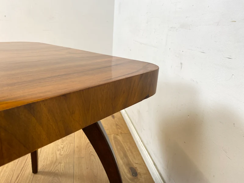 WMK Besonders schöner, seltener und gut erhaltener Mid-Century Couchtisch aus der ehemaligen Tschechoslowakei ČSFR im Art Deco Stil