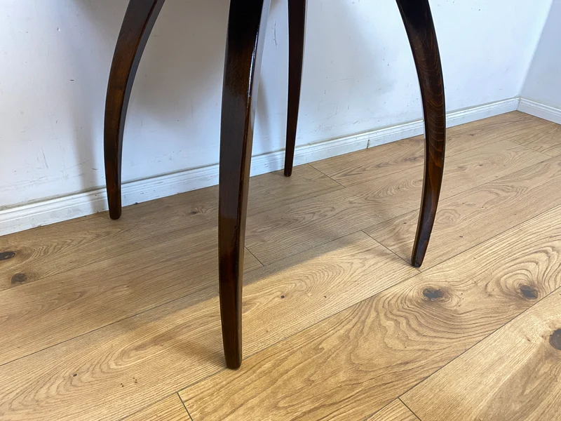 WMK Besonders schöner, seltener und gut erhaltener Mid-Century Couchtisch aus der ehemaligen Tschechoslowakei ČSFR im Art Deco Stil