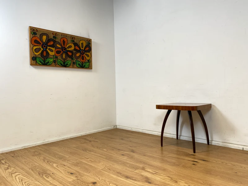 WMK Besonders schöner, seltener und gut erhaltener Mid-Century Couchtisch aus der ehemaligen Tschechoslowakei ČSFR im Art Deco Stil