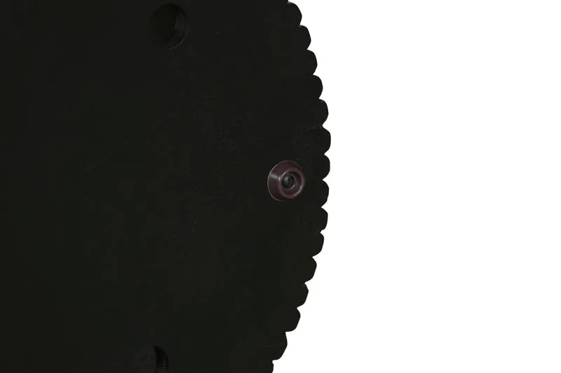Beistelltisch OWEN / Tischplatte und Gestell in schwarz / Couchtisch / Sofatisch / Maße: D 40, H 50 cm