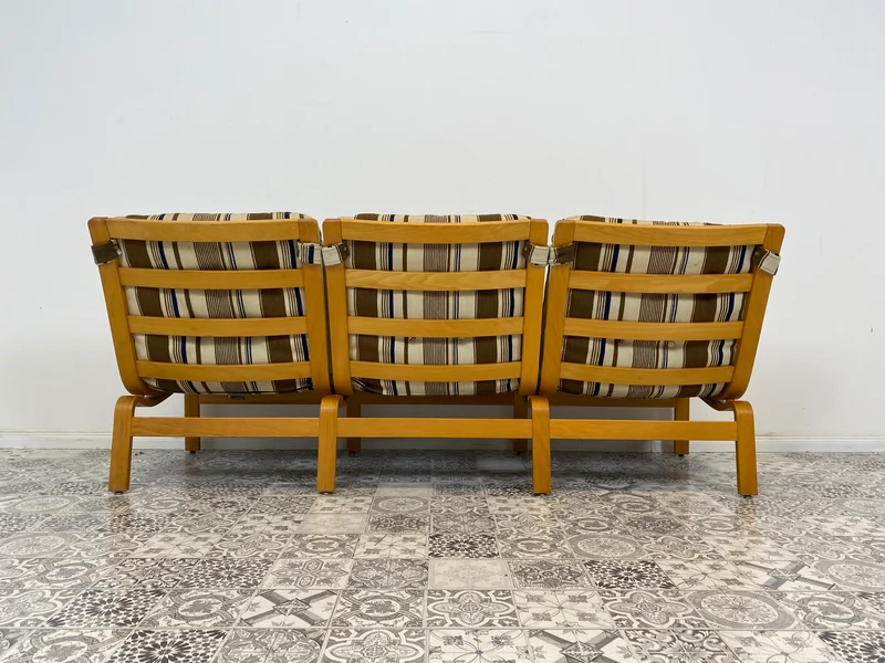 WMK Formschönes, minimalistisches und sehr gut erhaltenes skandinavisches Designerssofa von Karl-Erik Ekselius für JOC Vetlanda