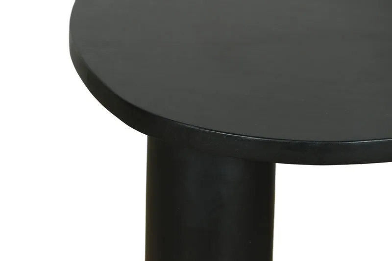 Couchtisch ETHAN / Tischplatte und Gestell in schwarz oder naturfarben (Akazie) / Wohnzimmertisch / Beistelltisch / Maße: B 110, H 45, T 55 cm