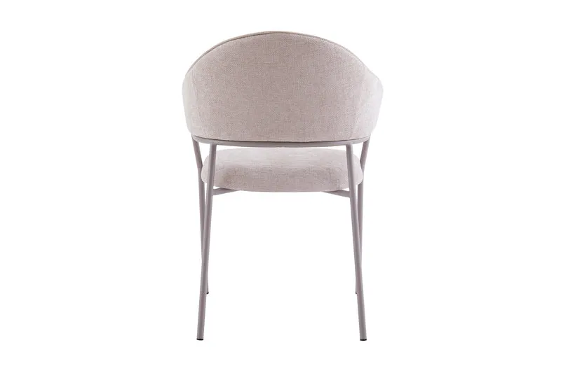 Stuhl 2-er Set CURVE / Webstoffbezug in dunkelgrau, dunkelgrün oder taupe, Gestell in schwarz / Esszimmerstuhl / Küchenstuhl / Maße: B 60 x H 86 x T 58 cm