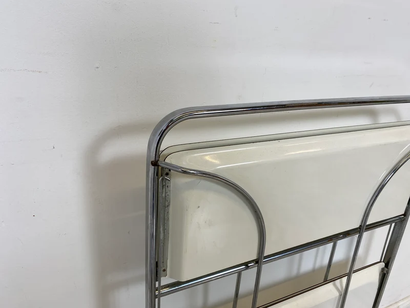 WMK Der Design Klassiker! Kultiger & sehr gut erhaltener faltbarer Dinette Servierwagen von Bremshey Solingen aus 1960er Jahren