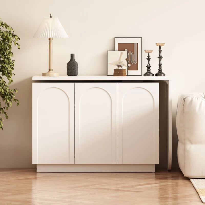 Drehbarer L-förmiger Eck-Schreibtisch mit Schrank
