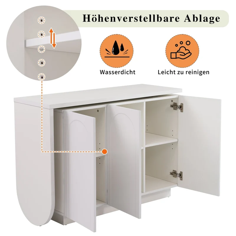 Drehbarer L-förmiger Eck-Schreibtisch mit Schrank