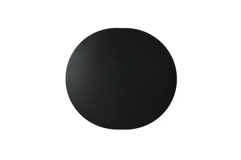 Esstisch OREGON / mit Auszug / Tischplatte Eichen-Optik schwarz / mit Schweizer Kante / Gestell Metall schwarz / 120-160 x 110, H 76 cm