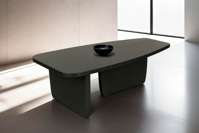 Couchtisch BOLT / Massivholz Akazie schwarz / 115 x 60, H 36,5cm
