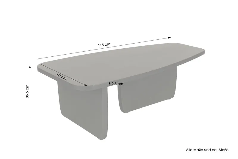 Couchtisch BOLT / Massivholz Akazie schwarz / 115 x 60, H 36,5cm