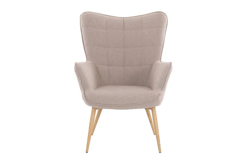 Sessel Uta / Cord grau, Samt schwarz, Webstoff dunkelgrau, Samt dunkelgrün, Webstoff sandfarben / Gestell schwarz pulverbeschichtet / Relaxsessel / Armlehnen-Sessel / B 72, H 97, T 80 cm