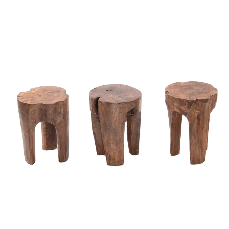 BAUMSTAMM HOCKER "LOG" | 41x29 cm (HxB), braun | Sitzhocker