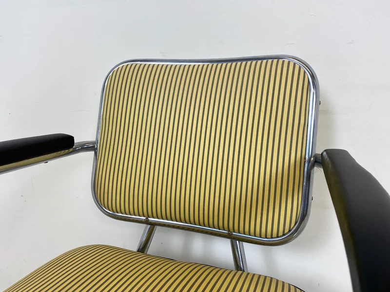 WMK Berühmter skandinavischer freitragender Stahlrohr Designersessel Attr von Fritz Hansen , 1930er Jahre