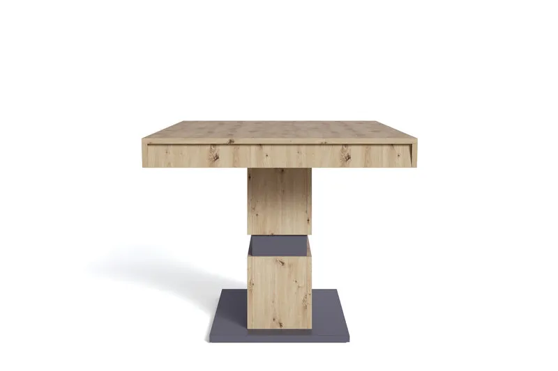 Esszimmertisch MATTHEW / Küchen-Tisch 160 cm mit Auszugsfunktion auf 215 cm / Auszugstisch Artisan Eiche, Light Atelier oder Old Wood / Esstisch ausziehbar mit Einlegeplatte / 160-215 x 90, H 75 cm
