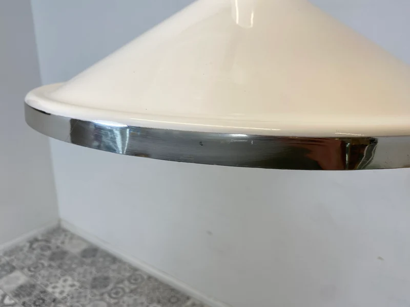WMK Gut erhaltene skandinavische Designer Pendelleuchte Gustaf von alta design aus Aluminium und Chrom