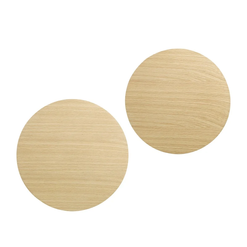 Couchtische mit Eichenfurnier, Natur – 2er-Set