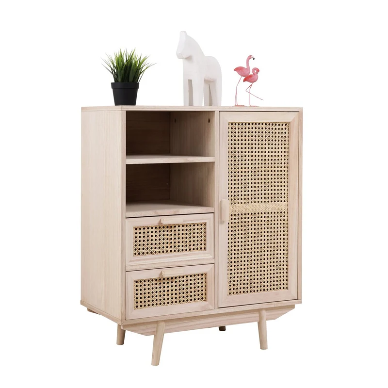 Sideboard mit Rattanfront – Natur, 70 cm
