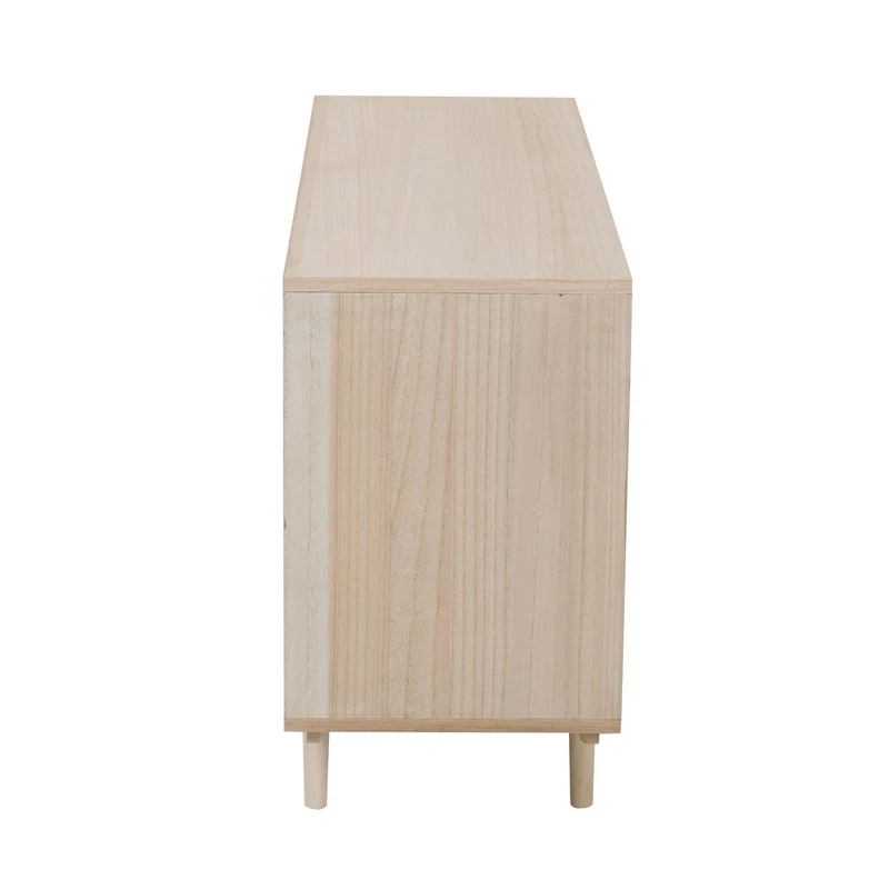Sideboard mit Rattanfront – Natur, 100 cm