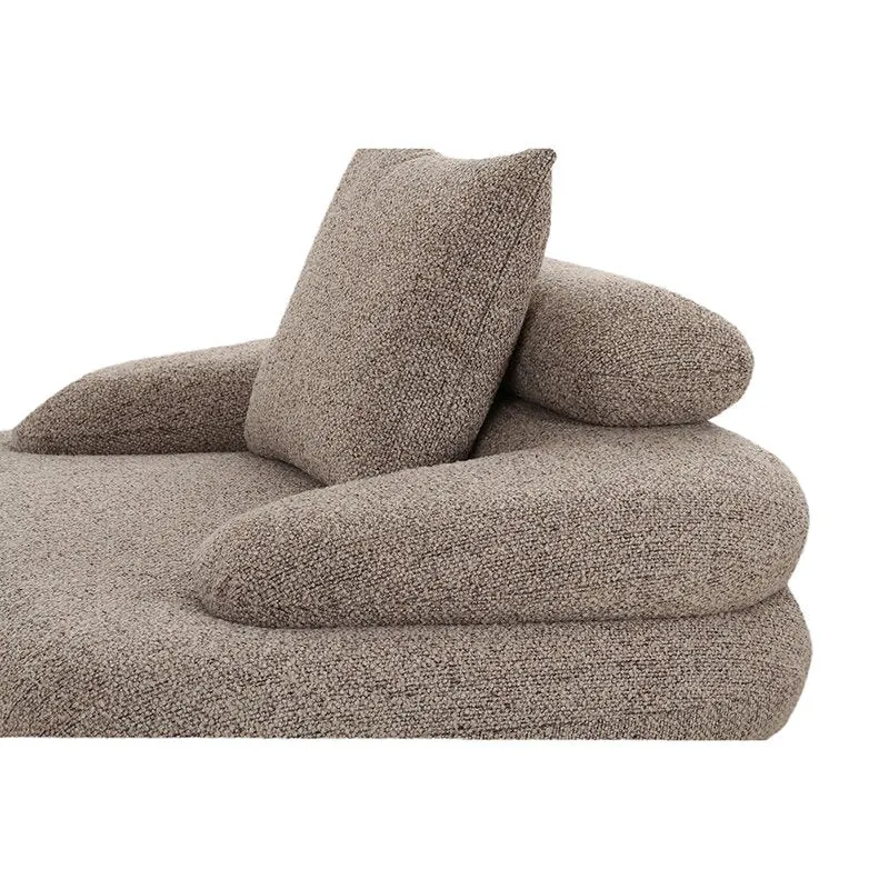 Pole to Pole Loungesessel Cairo – Sand-Bouclé, 117 × 103 × 70 cm