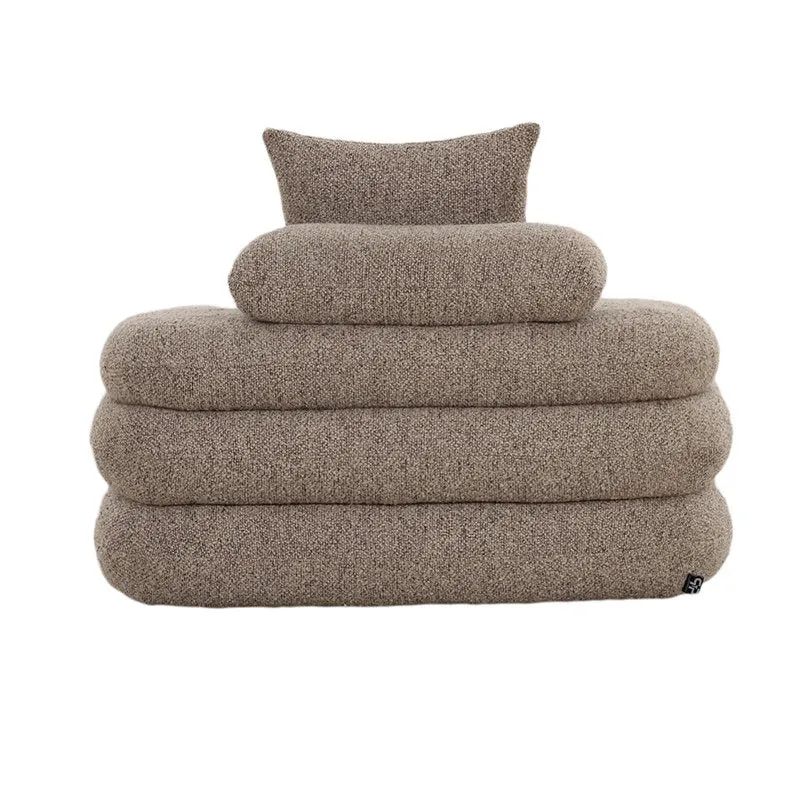 Pole to Pole Loungesessel Cairo – Sand-Bouclé, 117 × 103 × 70 cm