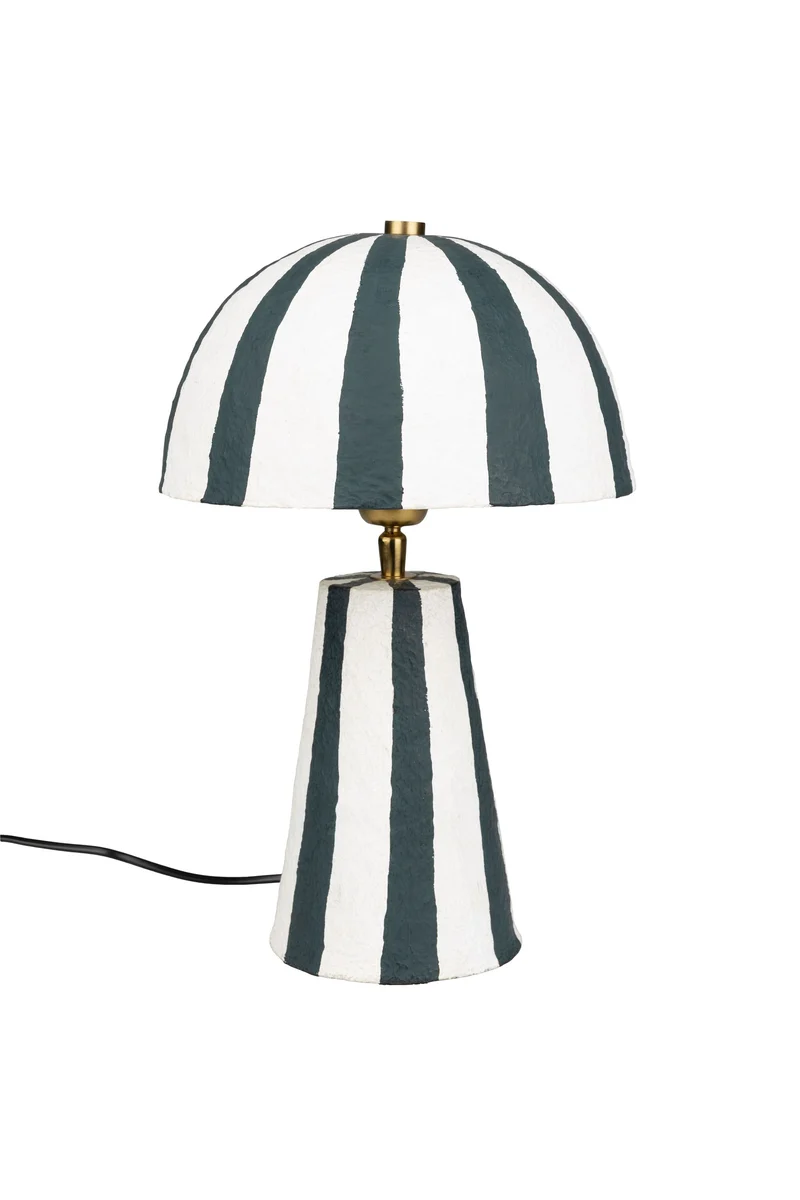 Bold Monkey Tischleuchte Zebra Rebel – Schwarz, 25 × 25 × 40 cm