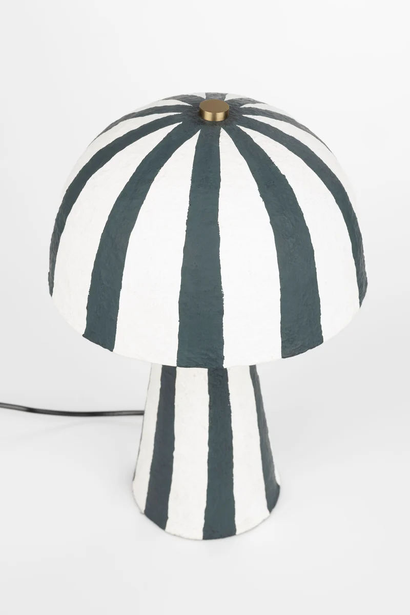 Bold Monkey Tischleuchte Zebra Rebel – Schwarz, 25 × 25 × 40 cm