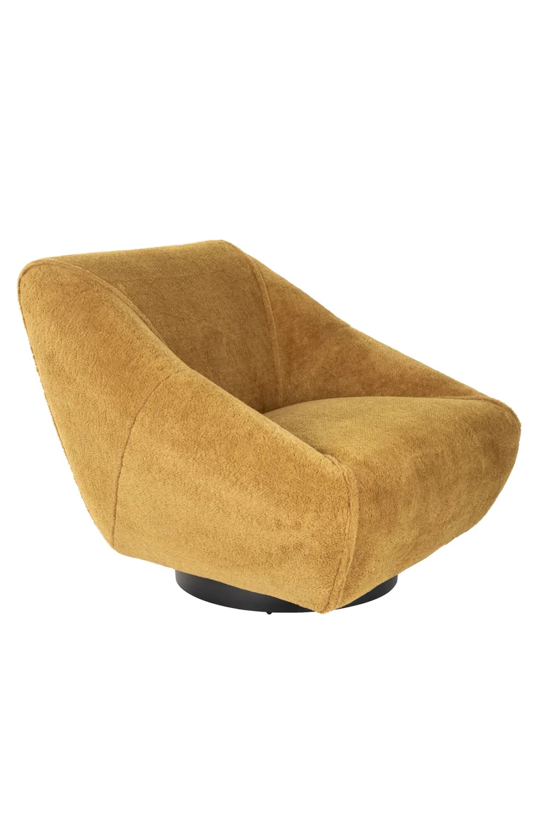 Bold Monkey Loungesessel Jump Around Ochre – Polyester, 88 × 91 × 71 cm