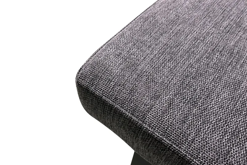 Eckbank VANCOUVER / Vintage Mikrofaser oder Webstoff anthrazit / Metall Gestell schwarz pulverbeschichtet / Langer Schenkel rechts oder links / Taschenfederkern / 181,5 x 125, H 86 cm