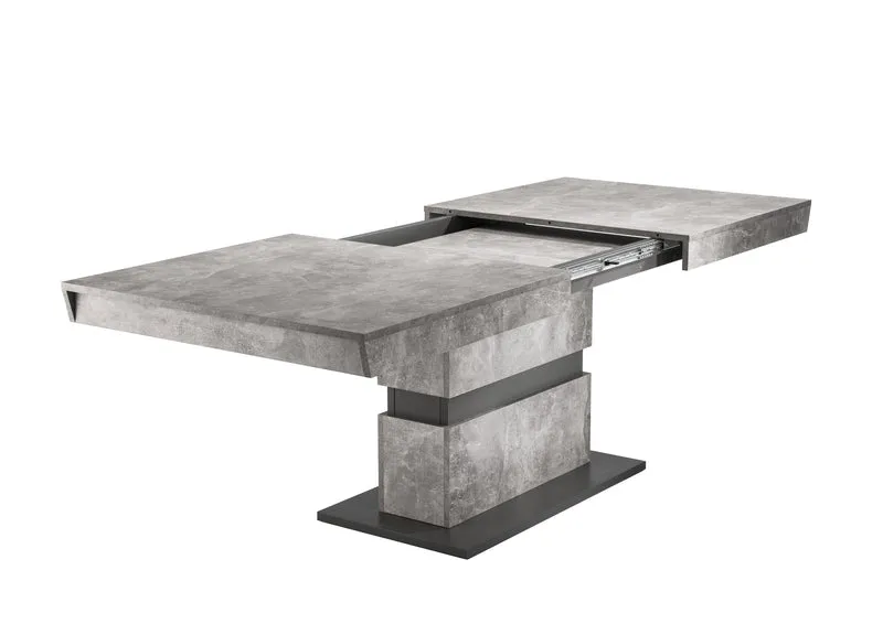 Esszimmertisch MATTHEW / Küchen-Tisch 140 cm mit Auszugsfunktion auf 195 cm / Auszugstisch Light Atelier oder Old Wood / Esstisch ausziehbar mit Einlegeplatte / 140-195 x 90, H 75 cm