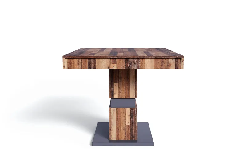 Esszimmertisch MATTHEW / Küchen-Tisch 140 cm mit Auszugsfunktion auf 195 cm / Auszugstisch Light Atelier oder Old Wood / Esstisch ausziehbar mit Einlegeplatte / 140-195 x 90, H 75 cm