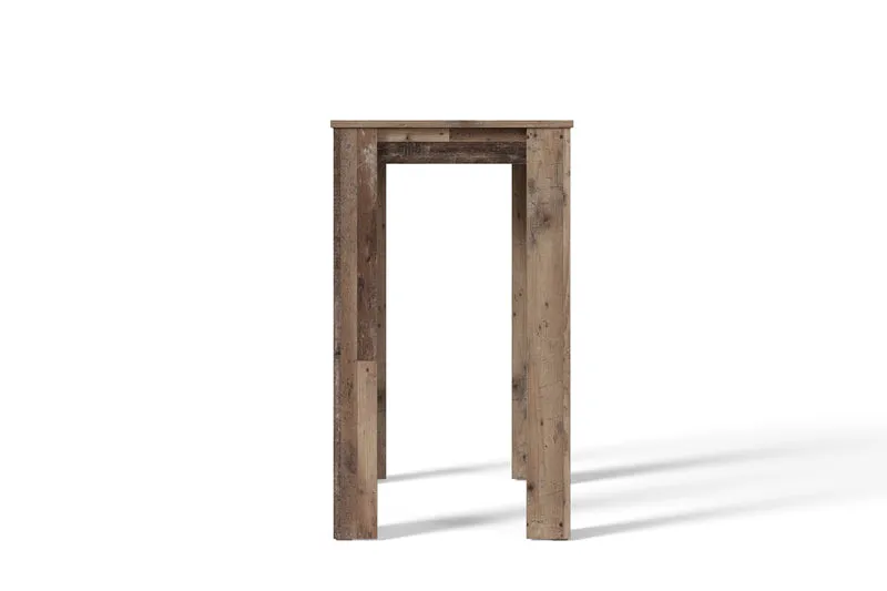 Bartisch Nele / Industrial-Look Küchentisch in Old Wood-Optik / Hoher Esstisch / 80 x 60, H 104 cm