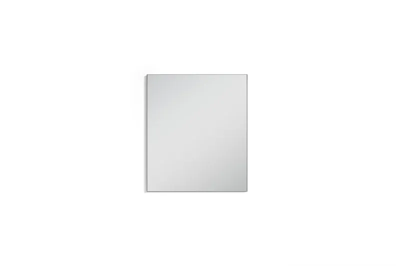 Wand-Spiegel JAKOB / Kante in anthrazit oder weiß / 60 x 70 cm / Zeitloser Hänge-Spiegel / Garderoben-Set / Flur / Badezimmer-Möbel / Moderner Designer Spiegel / B 60, H 70, T 2 cm