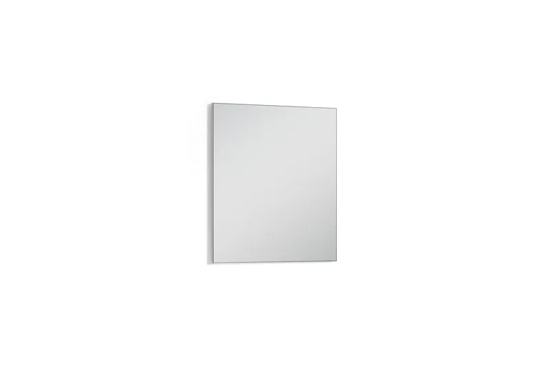 Wand-Spiegel JAKOB / Kante in anthrazit oder weiß / 60 x 70 cm / Zeitloser Hänge-Spiegel / Garderoben-Set / Flur / Badezimmer-Möbel / Moderner Designer Spiegel / B 60, H 70, T 2 cm