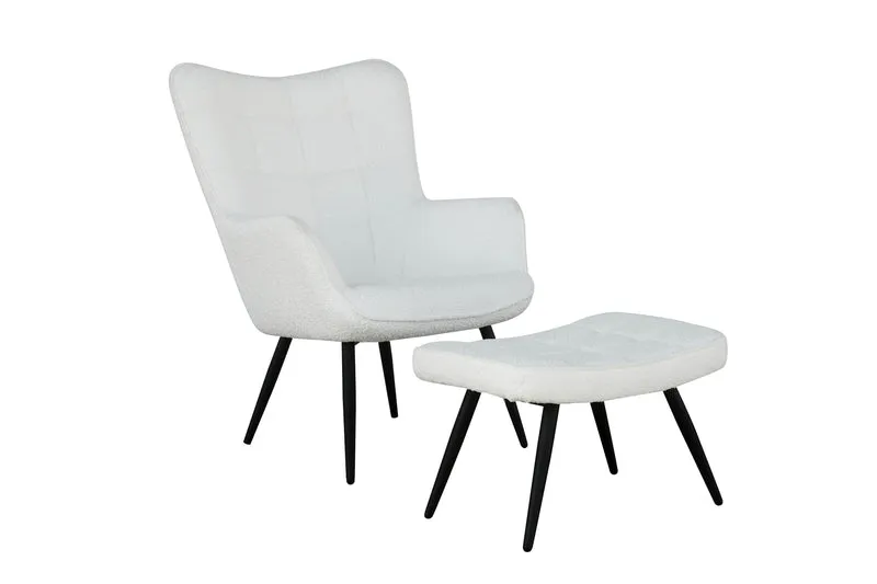 Hocker Uta / Cord grau, Samt schwarz, Webstoff dunkelgrau, Samt dunkelgrün, Webstoff sandfarben / Gestell schwarz pulverbeschichtet / Fuß-Ablage / Sitzhocker / B 60, H 39, T 41 cm
