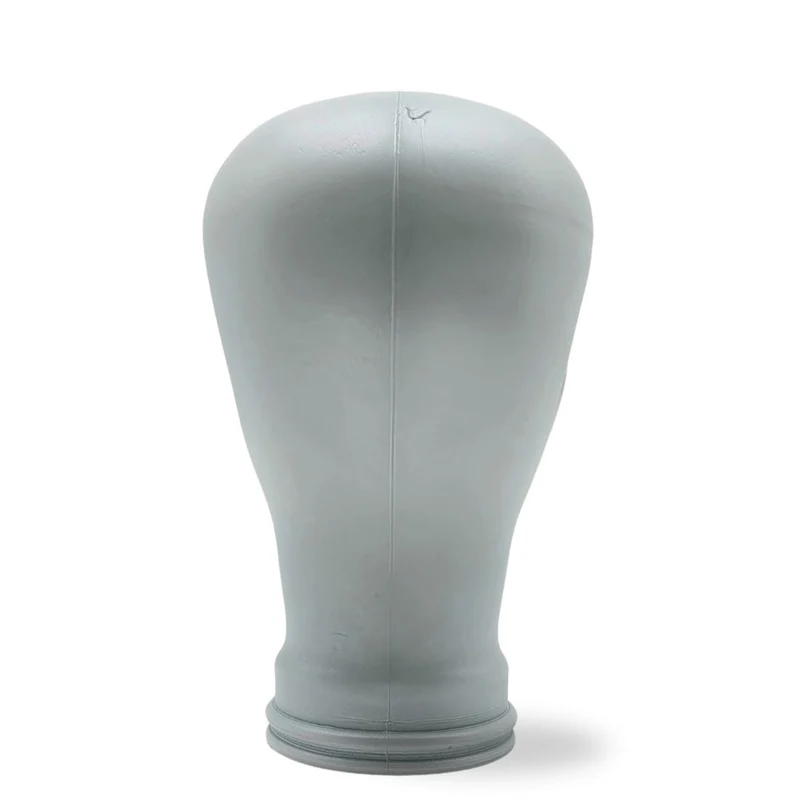 Glas KOPFHÖRERSTÄNDER voll Glanz + matt | 29cm Glaskopf Skulptur | Farbe: M02 weiss