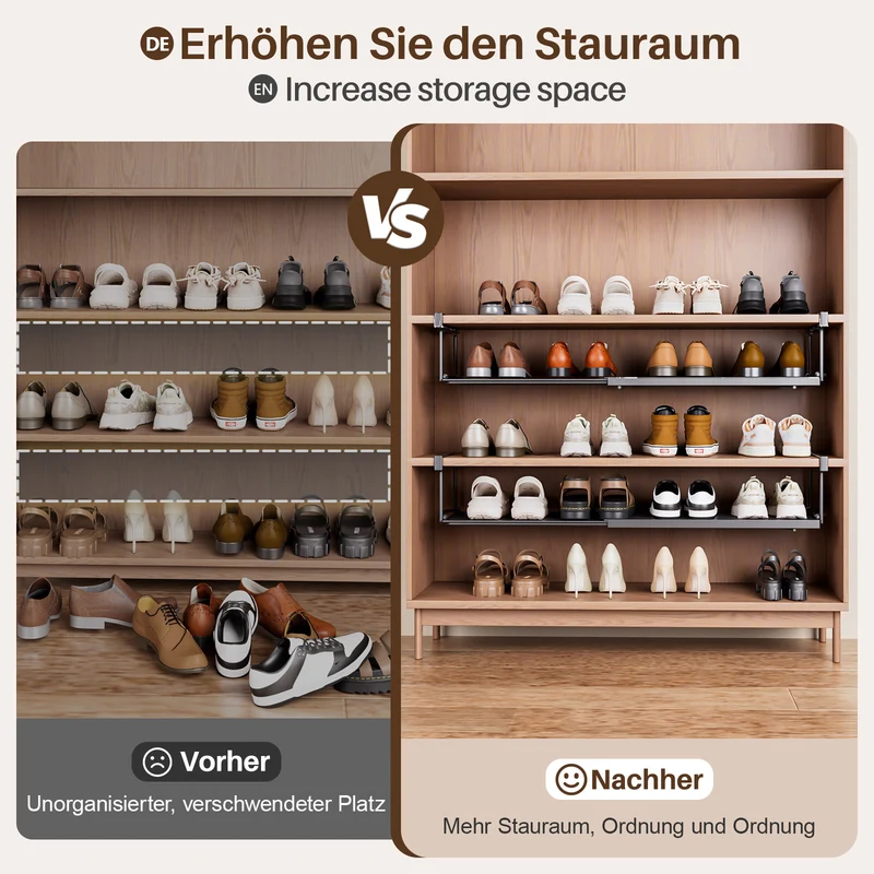 Yorbay ausziehbares Hängeregal 38,5–70,5 cm