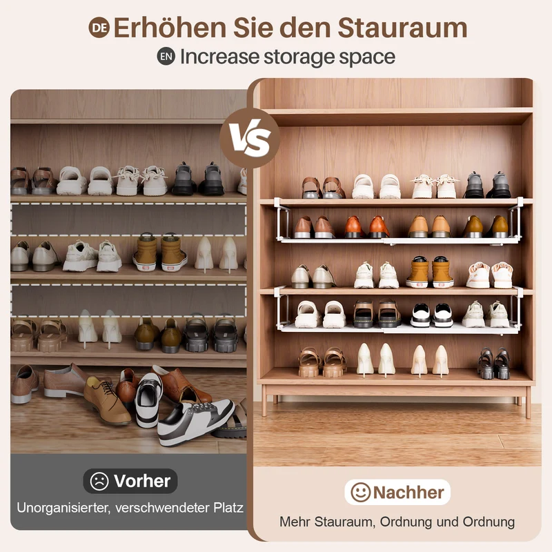 Yorbay ausziehbares Hängeregal 38,5–70,5 cm