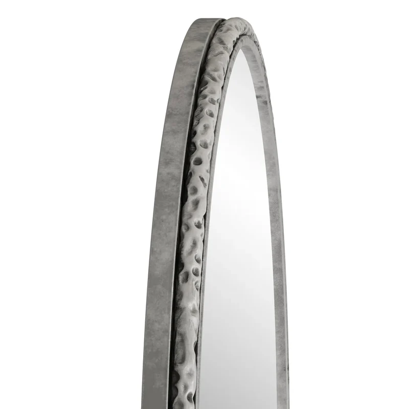 Gewölbter Wandspiegel, bogenförmiger Spiegel, 61 x 91 cm