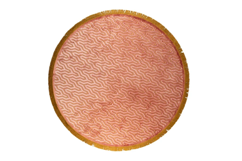 Bold Monkey Teppich I Feel So Soft Round 200 – Pink, Polyester, 200 × 200 × 0,55 cm