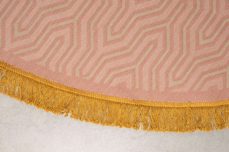 Bold Monkey Teppich I Feel So Soft Round 200 – Pink, Polyester, 200 × 200 × 0,55 cm