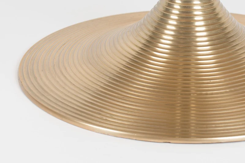 Bold Monkey Couchtisch Hypnotising Round – Gold, Aluminium, 77 × 77 × 40 cm