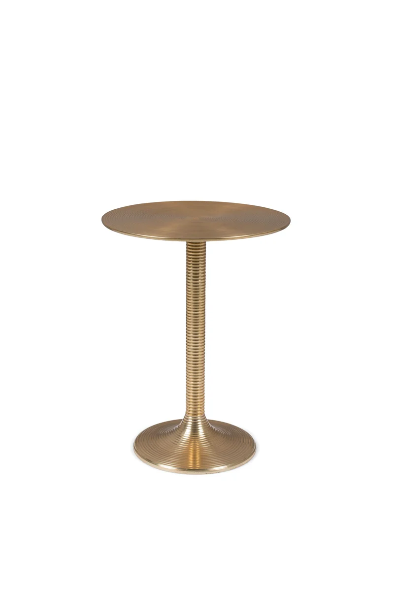 Bold Monkey Beistelltisch Hypnotising Round – Gold, Aluminium, 37 × 37 × 48 cm
