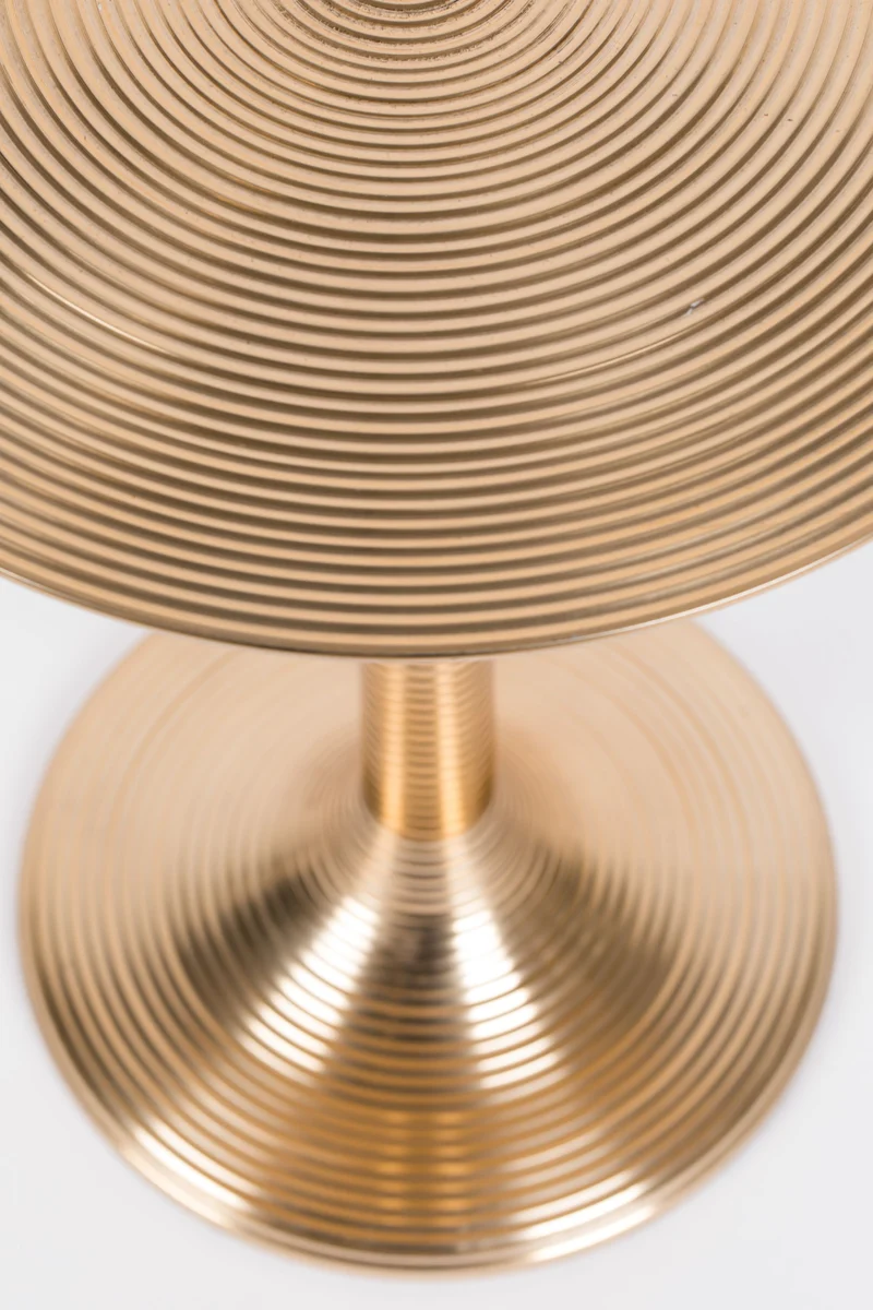 Bold Monkey Beistelltisch Hypnotising Round – Gold, Aluminium, 37 × 37 × 48 cm